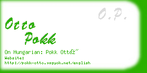 otto pokk business card